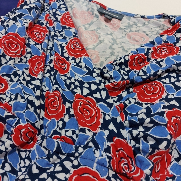 Modcloth Outgoing Guidence 3/4 Sleeve Rose Top - Picture 4 of 7